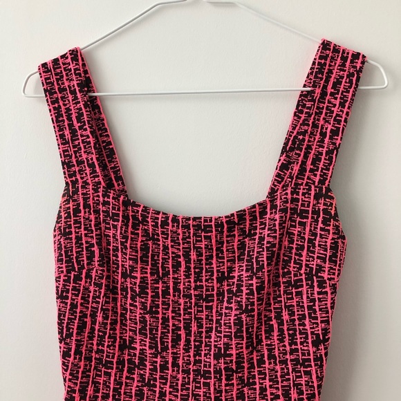 Radiant Mini Pink Dress With Shoulder Straps - Picture 5 of 8